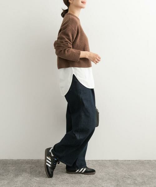 URBAN RESEARCH DOORS / アーバンリサーチ ドアーズ ニット・セーター | ショート丈ウールニット | 詳細8