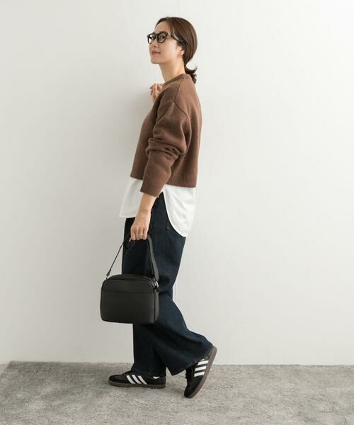 URBAN RESEARCH DOORS / アーバンリサーチ ドアーズ ニット・セーター | ショート丈ウールニット | 詳細9