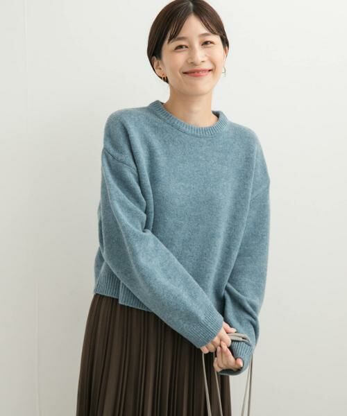 URBAN RESEARCH DOORS / アーバンリサーチ ドアーズ ニット・セーター | ショート丈ウールニット | 詳細15