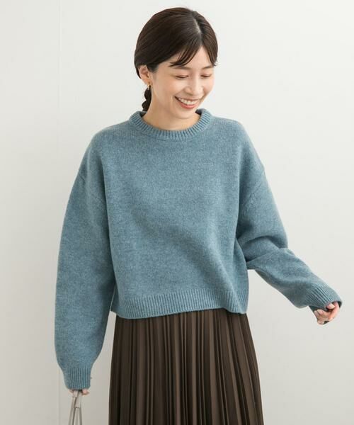 URBAN RESEARCH DOORS / アーバンリサーチ ドアーズ ニット・セーター | ショート丈ウールニット | 詳細16