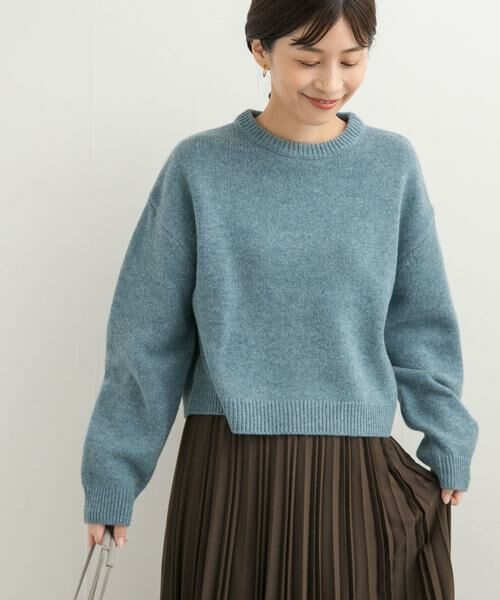 URBAN RESEARCH DOORS / アーバンリサーチ ドアーズ ニット・セーター | ショート丈ウールニット | 詳細17