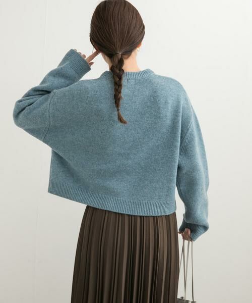 URBAN RESEARCH DOORS / アーバンリサーチ ドアーズ ニット・セーター | ショート丈ウールニット | 詳細21