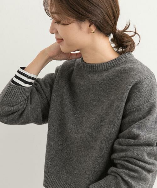 URBAN RESEARCH DOORS / アーバンリサーチ ドアーズ ニット・セーター | ショート丈ウールニット | 詳細26