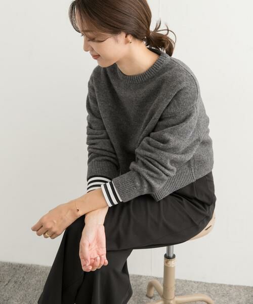 URBAN RESEARCH DOORS / アーバンリサーチ ドアーズ ニット・セーター | ショート丈ウールニット | 詳細29