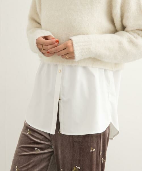 URBAN RESEARCH DOORS / アーバンリサーチ ドアーズ シャツ・ブラウス | ゴールドボタンチュニックシャツ | 詳細3