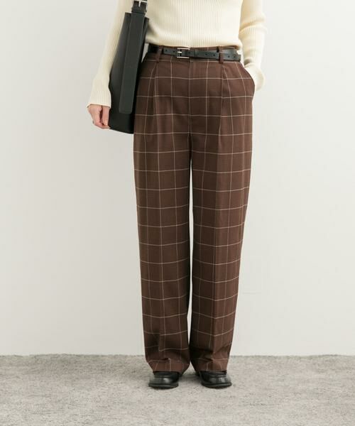 URBAN RESEARCH DOORS / アーバンリサーチ ドアーズ その他パンツ | チェックトラウザーパンツ | 詳細1