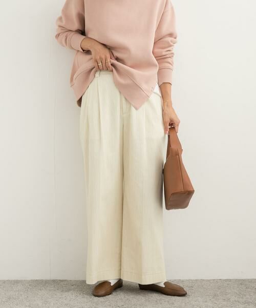 URBAN RESEARCH DOORS / アーバンリサーチ ドアーズ その他パンツ | コーデュロイタックワイドパンツ | 詳細12