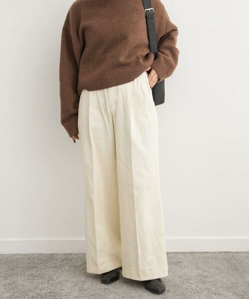 URBAN RESEARCH DOORS / アーバンリサーチ ドアーズ その他パンツ | コーデュロイタックワイドパンツ | 詳細3