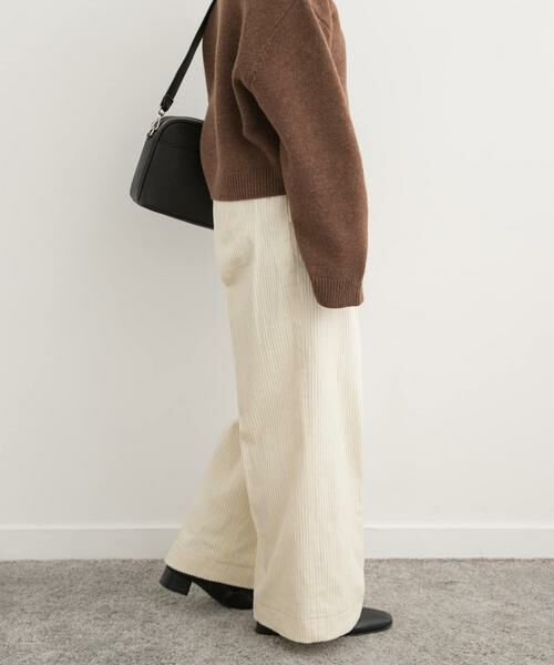 URBAN RESEARCH DOORS / アーバンリサーチ ドアーズ その他パンツ | コーデュロイタックワイドパンツ | 詳細4