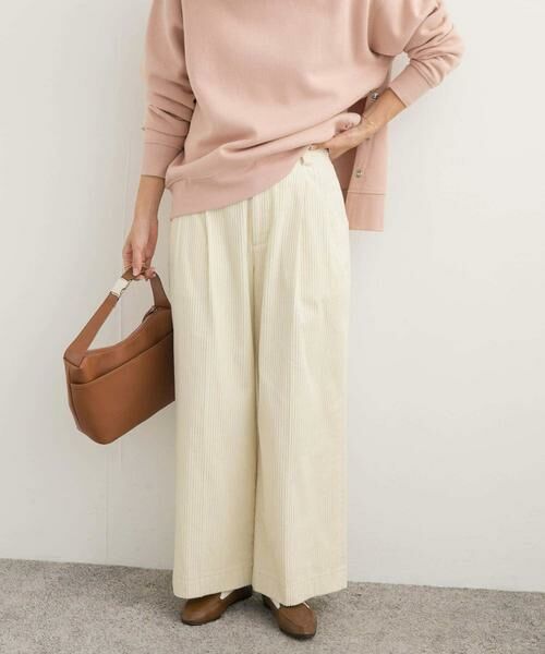 URBAN RESEARCH DOORS / アーバンリサーチ ドアーズ その他パンツ | コーデュロイタックワイドパンツ | 詳細7