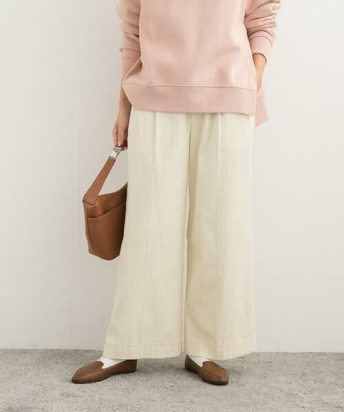 URBAN RESEARCH DOORS / アーバンリサーチ ドアーズ その他パンツ | コーデュロイタックワイドパンツ | 詳細8