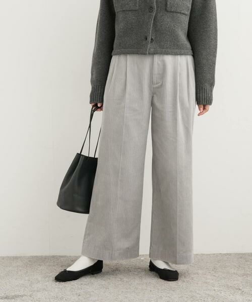 URBAN RESEARCH DOORS / アーバンリサーチ ドアーズ その他パンツ | コーデュロイタックワイドパンツ | 詳細18