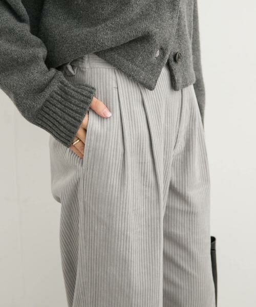 URBAN RESEARCH DOORS / アーバンリサーチ ドアーズ その他パンツ | コーデュロイタックワイドパンツ | 詳細24