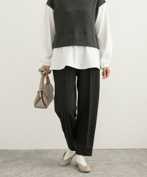 URBAN RESEARCH DOORS / アーバンリサーチ ドアーズ その他パンツ | カットジョーゼットテーパードパンツ | 詳細14