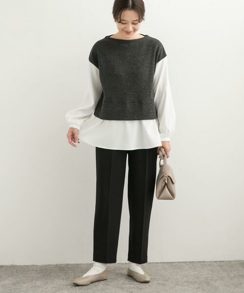 URBAN RESEARCH DOORS / アーバンリサーチ ドアーズ その他パンツ | カットジョーゼットテーパードパンツ | 詳細19