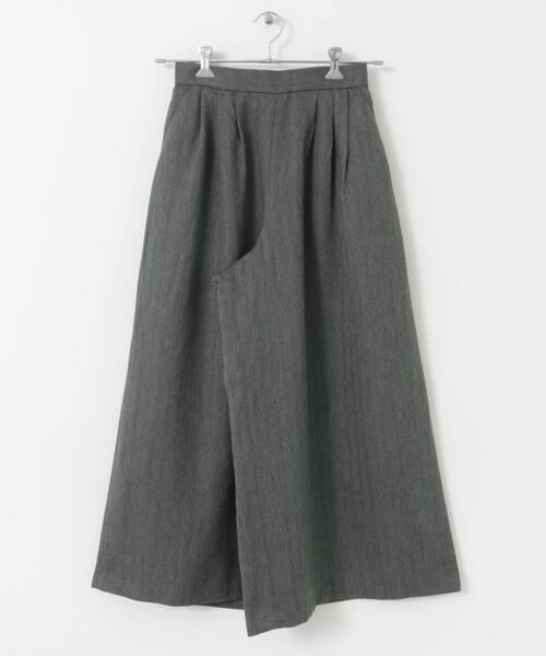 URBAN RESEARCH DOORS / アーバンリサーチ ドアーズ その他パンツ | メランジヘリンボーンギャザーワイドパンツ | 詳細12