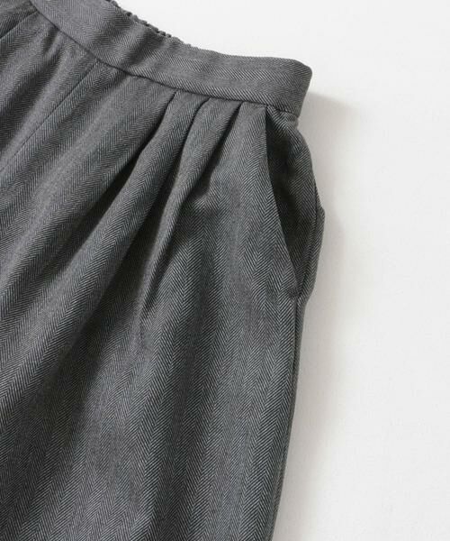URBAN RESEARCH DOORS / アーバンリサーチ ドアーズ その他パンツ | メランジヘリンボーンギャザーワイドパンツ | 詳細14