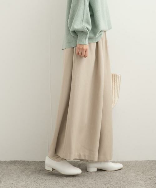 URBAN RESEARCH DOORS / アーバンリサーチ ドアーズ その他パンツ | メランジヘリンボーンギャザーワイドパンツ | 詳細19