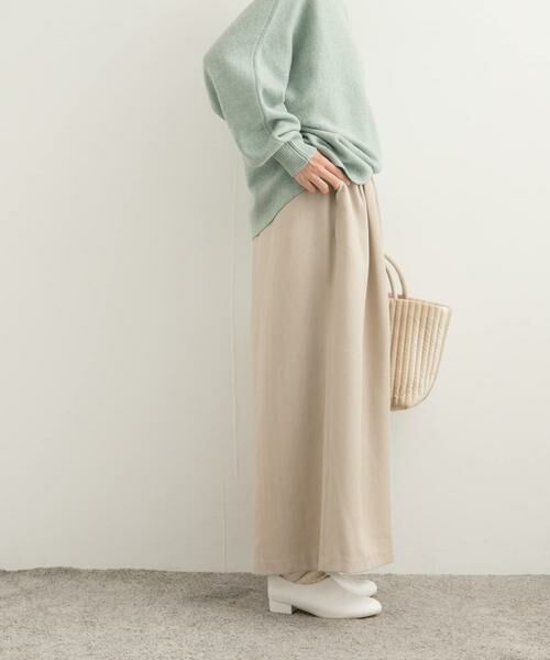 URBAN RESEARCH DOORS / アーバンリサーチ ドアーズ その他パンツ | メランジヘリンボーンギャザーワイドパンツ | 詳細20