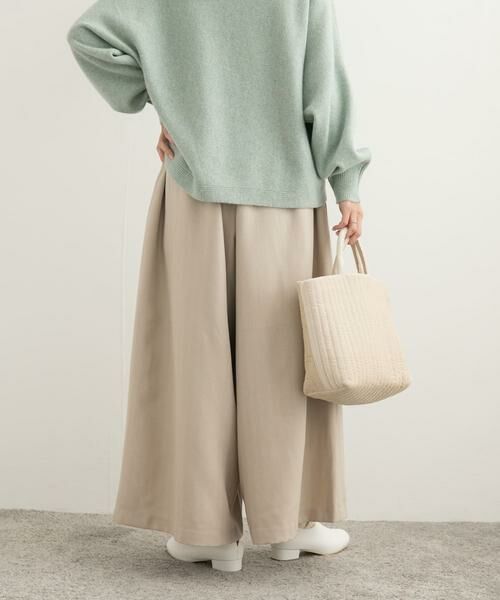 URBAN RESEARCH DOORS / アーバンリサーチ ドアーズ その他パンツ | メランジヘリンボーンギャザーワイドパンツ | 詳細21