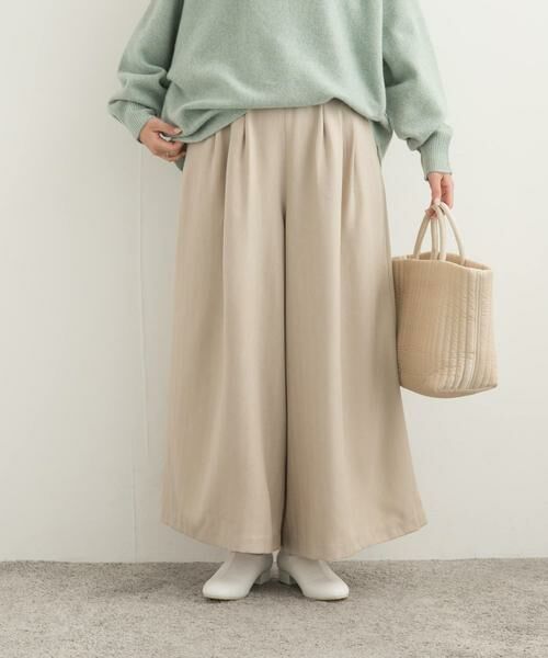 URBAN RESEARCH DOORS / アーバンリサーチ ドアーズ その他パンツ | メランジヘリンボーンギャザーワイドパンツ | 詳細22