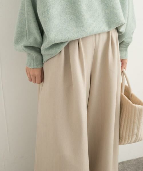 URBAN RESEARCH DOORS / アーバンリサーチ ドアーズ その他パンツ | メランジヘリンボーンギャザーワイドパンツ | 詳細26