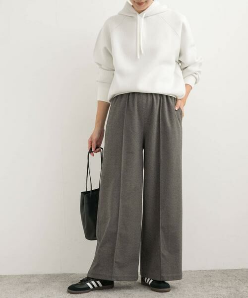 URBAN RESEARCH DOORS / アーバンリサーチ ドアーズ その他パンツ | ヘリンボーンピンタックイージーパンツ | 詳細11