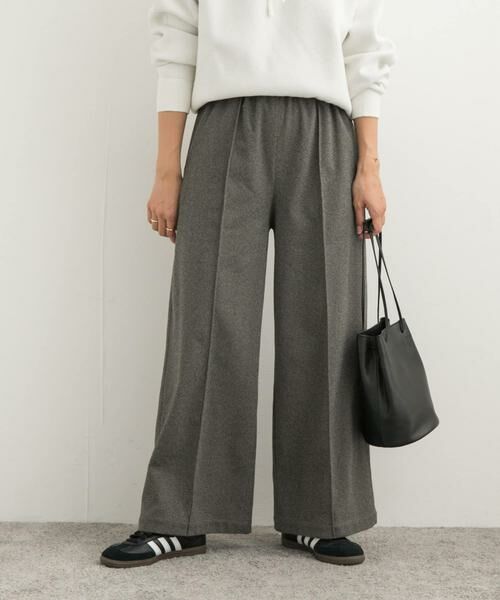 URBAN RESEARCH DOORS / アーバンリサーチ ドアーズ その他パンツ | ヘリンボーンピンタックイージーパンツ | 詳細12