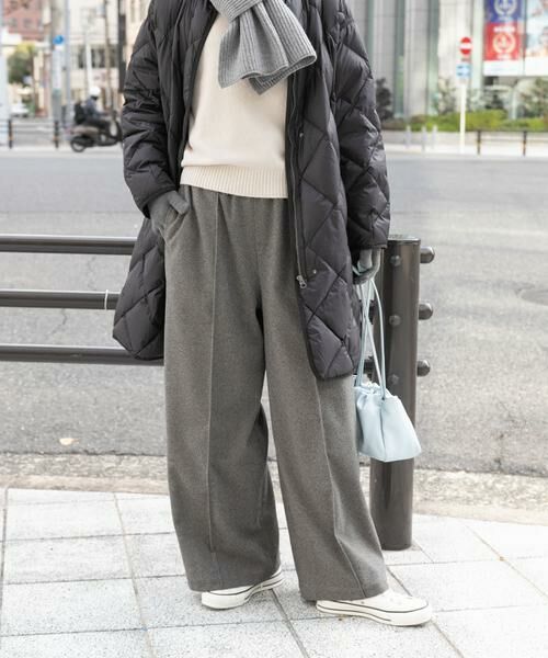 URBAN RESEARCH DOORS / アーバンリサーチ ドアーズ その他パンツ | ヘリンボーンピンタックイージーパンツ | 詳細2