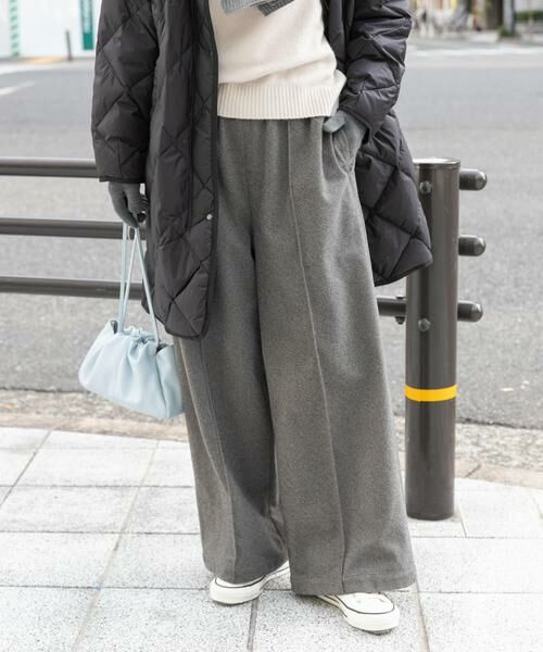 URBAN RESEARCH DOORS / アーバンリサーチ ドアーズ その他パンツ | ヘリンボーンピンタックイージーパンツ | 詳細3