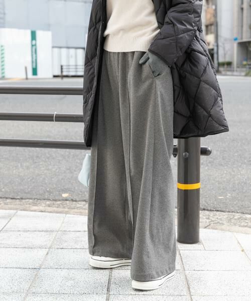 URBAN RESEARCH DOORS / アーバンリサーチ ドアーズ その他パンツ | ヘリンボーンピンタックイージーパンツ | 詳細5