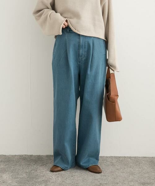 URBAN RESEARCH DOORS / アーバンリサーチ ドアーズ デニムパンツ | 裏起毛タックデニムパンツ | 詳細1