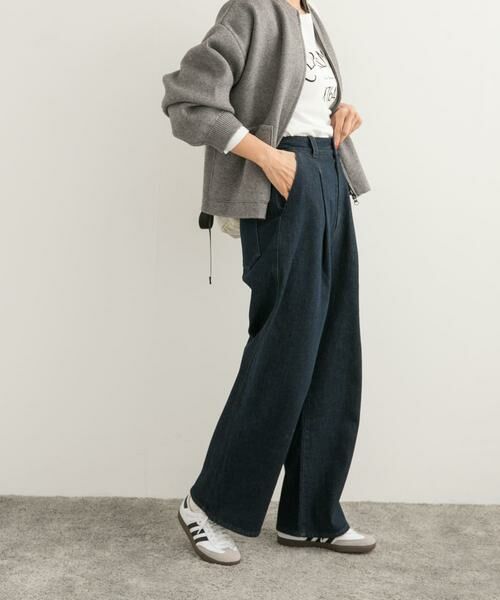 URBAN RESEARCH DOORS / アーバンリサーチ ドアーズ デニムパンツ | 裏起毛タックデニムパンツ | 詳細24