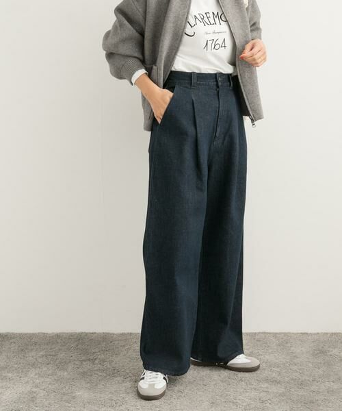 URBAN RESEARCH DOORS / アーバンリサーチ ドアーズ デニムパンツ | 裏起毛タックデニムパンツ | 詳細25