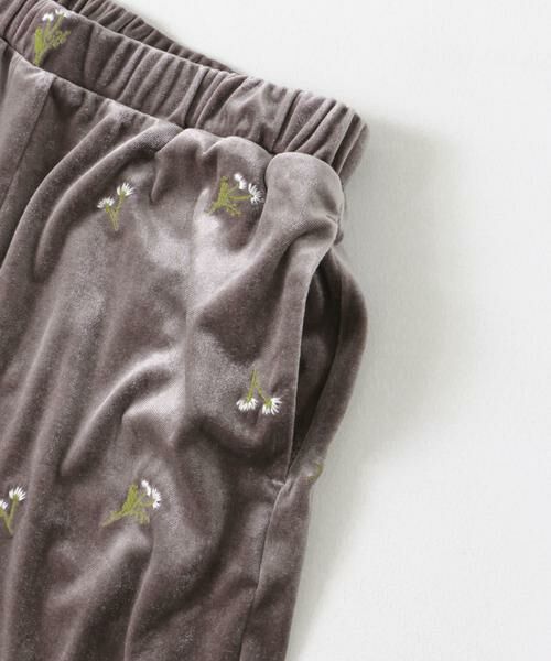 URBAN RESEARCH DOORS / アーバンリサーチ ドアーズ その他パンツ | 刺繍ベロアイージーパンツ | 詳細16