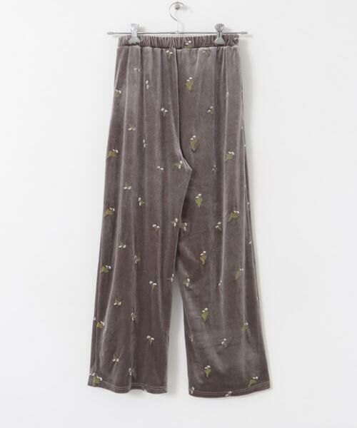 URBAN RESEARCH DOORS / アーバンリサーチ ドアーズ その他パンツ | 刺繍ベロアイージーパンツ | 詳細17