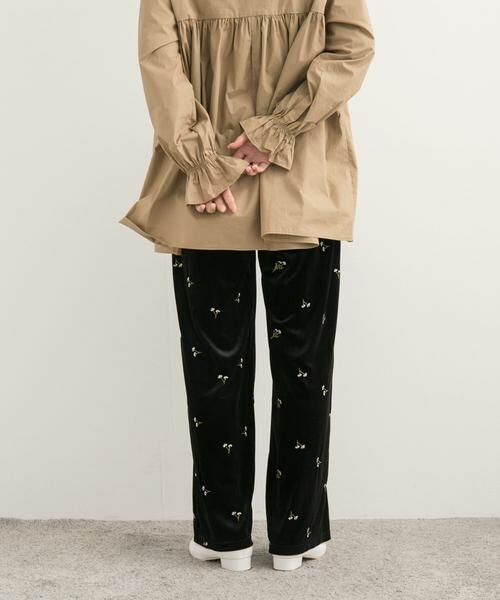 URBAN RESEARCH DOORS / アーバンリサーチ ドアーズ その他パンツ | 刺繍ベロアイージーパンツ | 詳細24