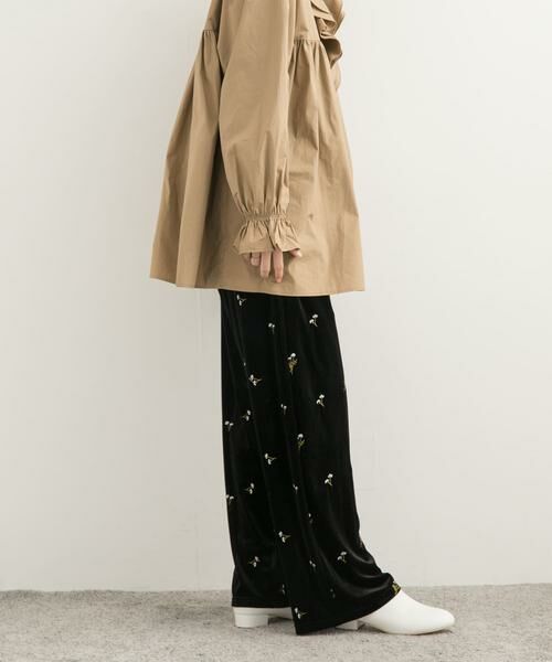 URBAN RESEARCH DOORS / アーバンリサーチ ドアーズ その他パンツ | 刺繍ベロアイージーパンツ | 詳細26