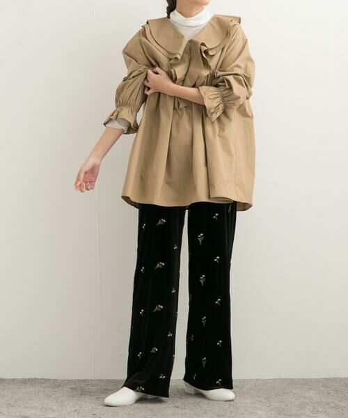 URBAN RESEARCH DOORS / アーバンリサーチ ドアーズ その他パンツ | 刺繍ベロアイージーパンツ | 詳細27