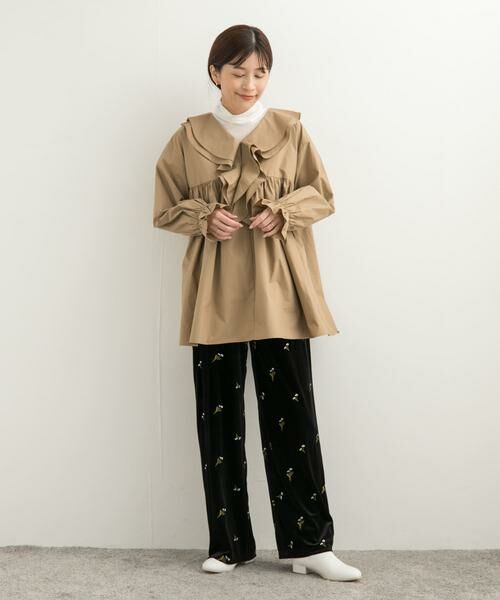 URBAN RESEARCH DOORS / アーバンリサーチ ドアーズ その他パンツ | 刺繍ベロアイージーパンツ | 詳細28