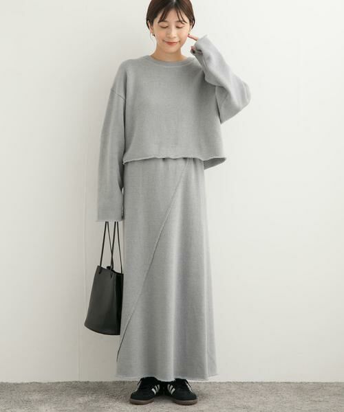 URBAN RESEARCH DOORS / アーバンリサーチ ドアーズ スカート | ローゲージインレイイージースカート | 詳細11