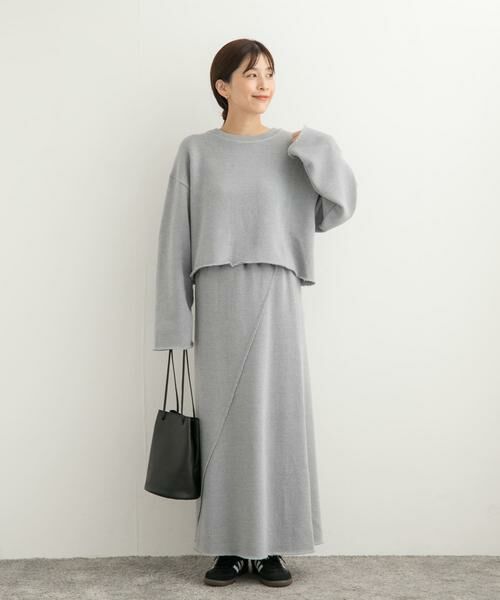 URBAN RESEARCH DOORS / アーバンリサーチ ドアーズ スカート | ローゲージインレイイージースカート | 詳細12