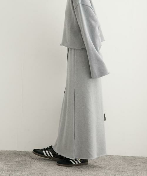URBAN RESEARCH DOORS / アーバンリサーチ ドアーズ スカート | ローゲージインレイイージースカート | 詳細3