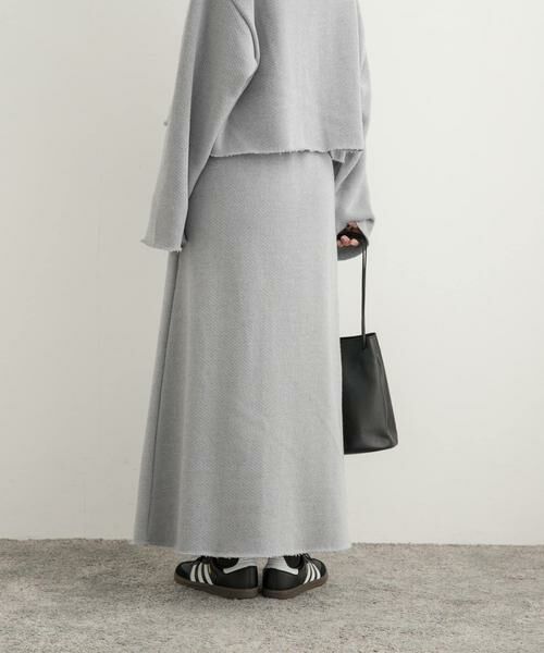 URBAN RESEARCH DOORS / アーバンリサーチ ドアーズ スカート | ローゲージインレイイージースカート | 詳細4
