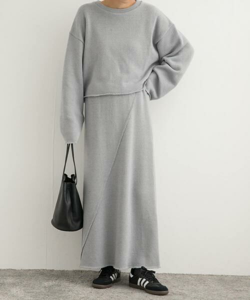 URBAN RESEARCH DOORS / アーバンリサーチ ドアーズ スカート | ローゲージインレイイージースカート | 詳細5