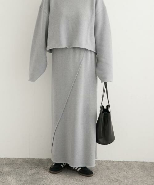 URBAN RESEARCH DOORS / アーバンリサーチ ドアーズ スカート | ローゲージインレイイージースカート | 詳細6