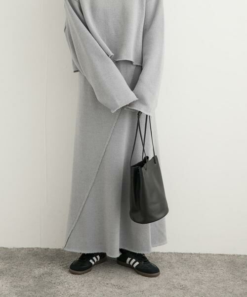 URBAN RESEARCH DOORS / アーバンリサーチ ドアーズ スカート | ローゲージインレイイージースカート | 詳細7