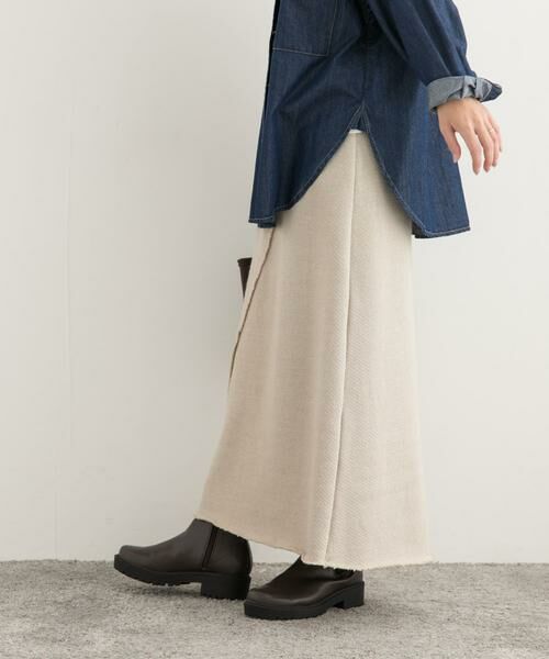 URBAN RESEARCH DOORS / アーバンリサーチ ドアーズ スカート | ローゲージインレイイージースカート | 詳細19