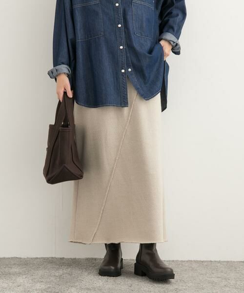 URBAN RESEARCH DOORS / アーバンリサーチ ドアーズ スカート | ローゲージインレイイージースカート | 詳細21