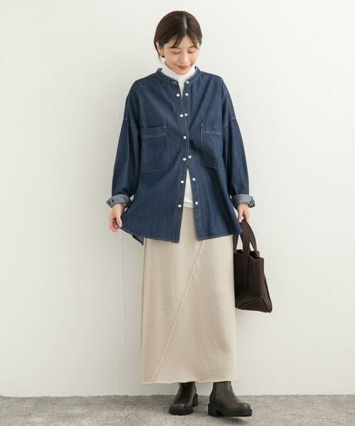 URBAN RESEARCH DOORS / アーバンリサーチ ドアーズ スカート | ローゲージインレイイージースカート | 詳細27